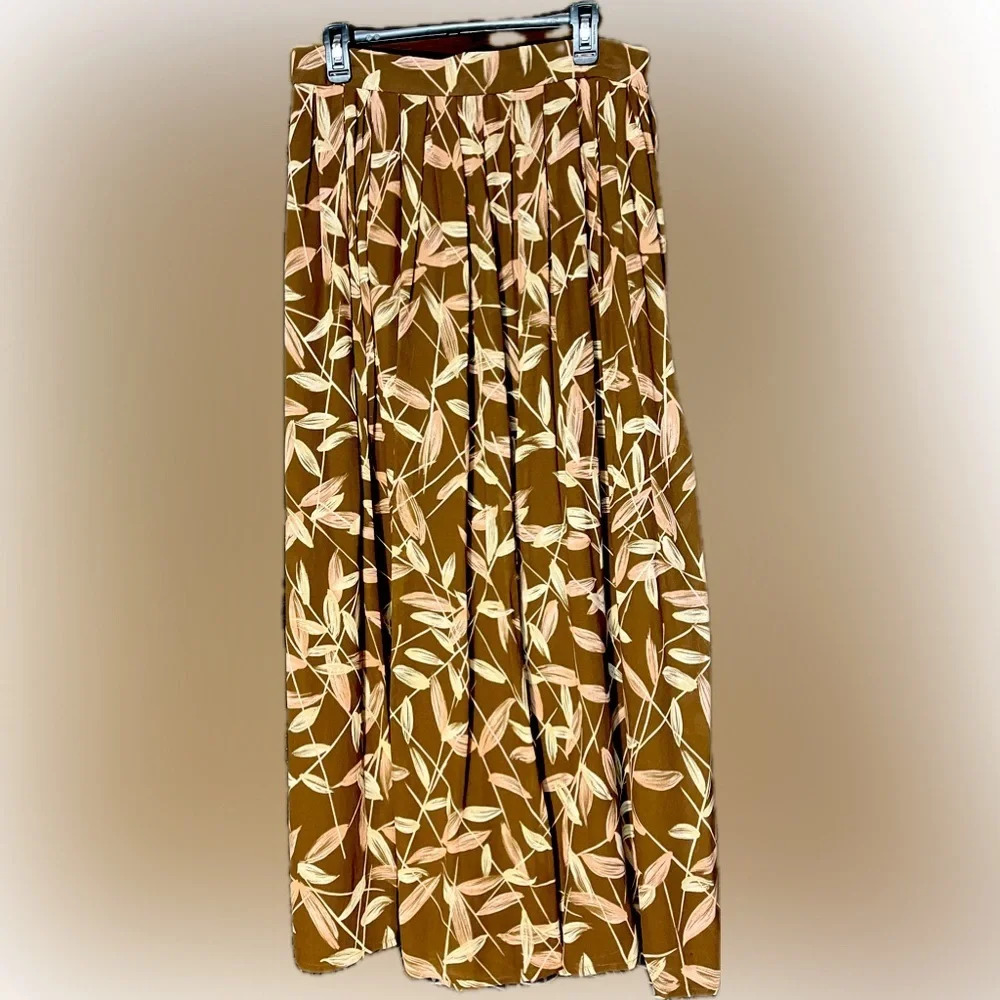 Rena Rowen vintage floral maxi skirt, size 14